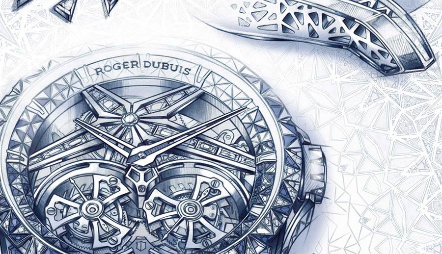 羅杰杜彼Excalibur Superbia鏤空雙飛行陀飛輪超級腕錶