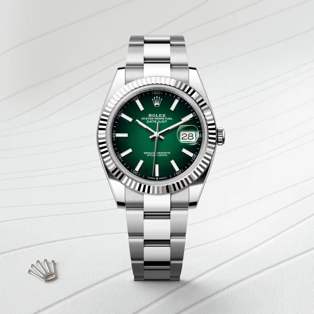 Rolex Datejust 41腕錶白色黃金鋼（蠔式鋼與白色黃金的組合）款，M126334-0033 - 永新鐘錶