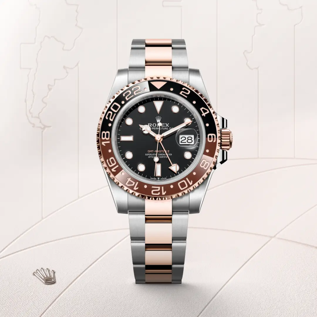 Rolex GMT-Master II腕錶永恒玫瑰金鋼(蠔式鋼與永恒玫瑰金的組合)款,M126711CHNR-0002 - 永新鐘錶