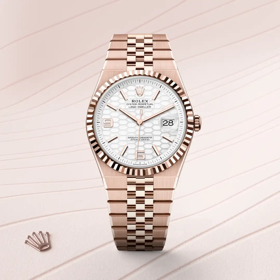 Rolex Land-Dweller 40腕錶18K永恒玫瑰金款,M127335-0001 - 永新鐘錶
