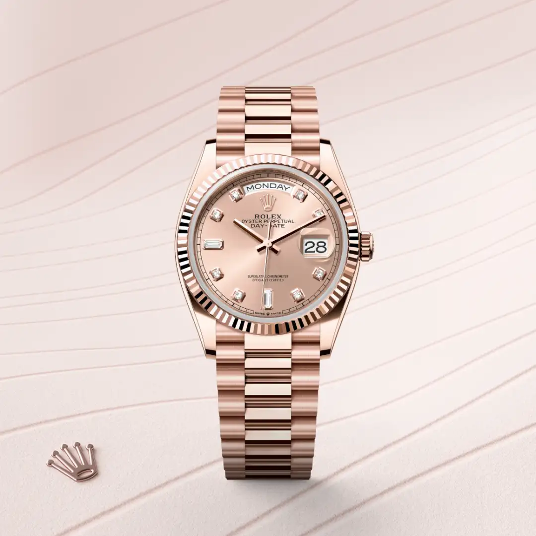 Rolex Day-Date 36腕錶18K永恒玫瑰金款,M128235-0009 - 永新鐘錶