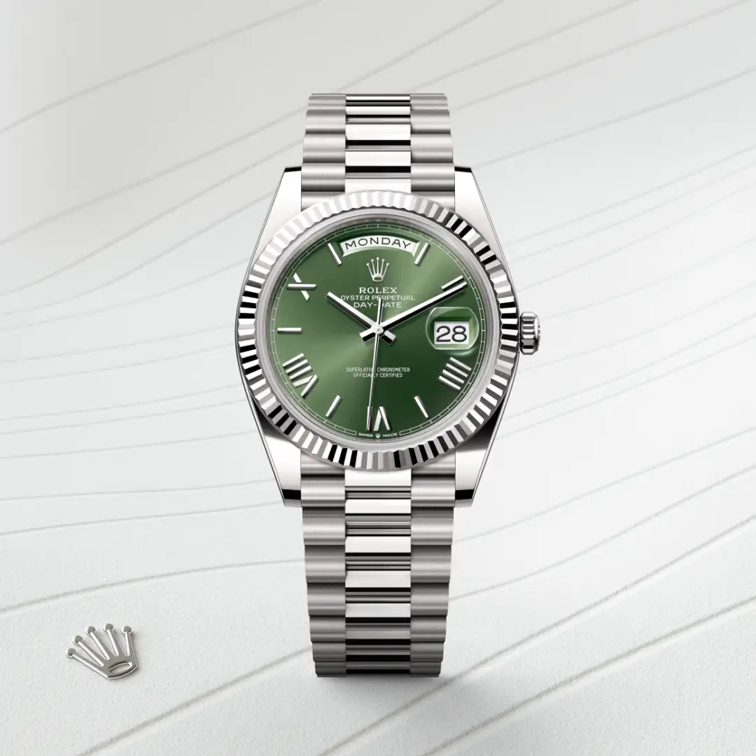 Rolex Day-Date 40腕錶18K白色黃金款，M228239-0033 - 永新鐘錶