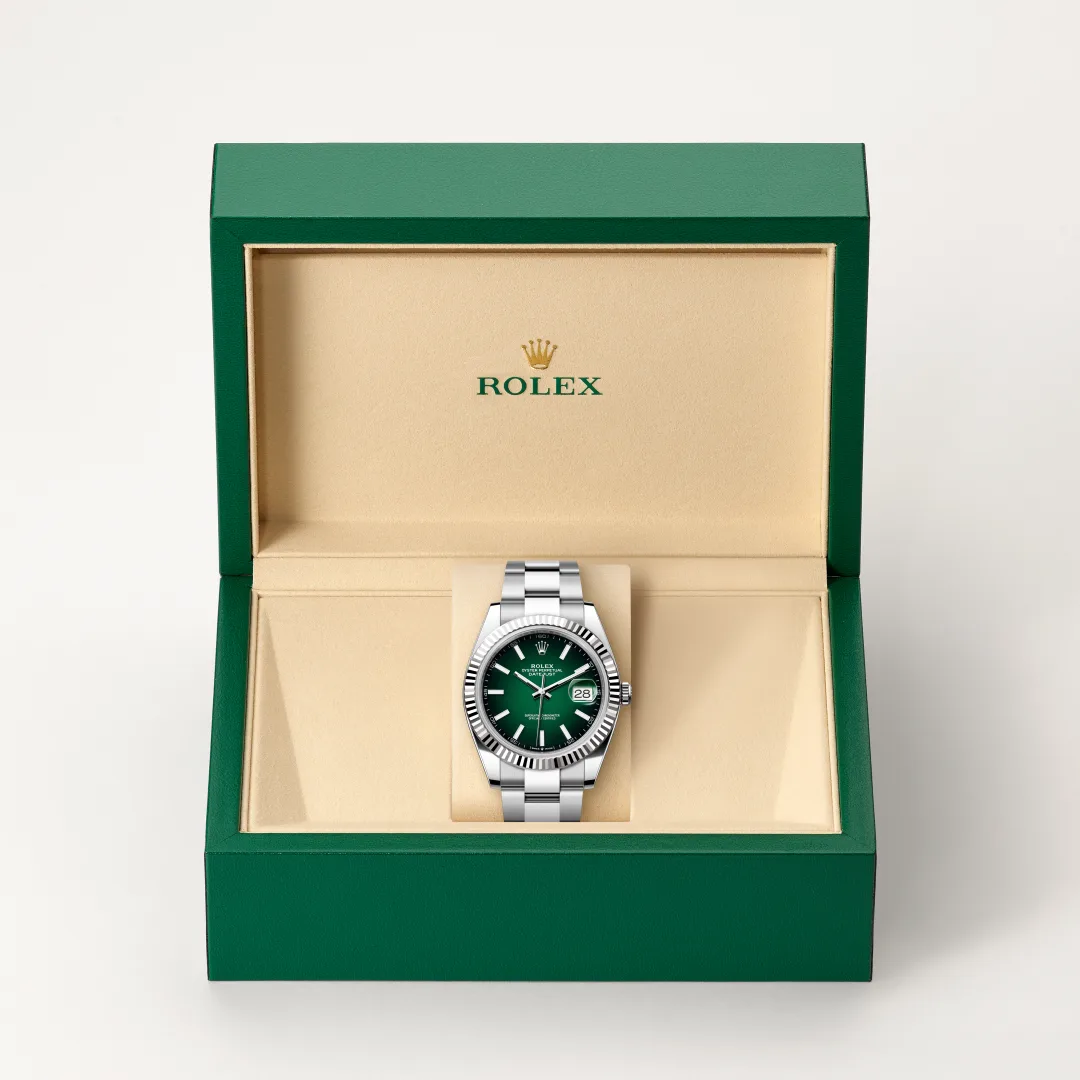 Rolex Datejust 41腕錶白色黃金鋼（蠔式鋼與白色黃金的組合）款，M126334-0033 - 永新鐘錶