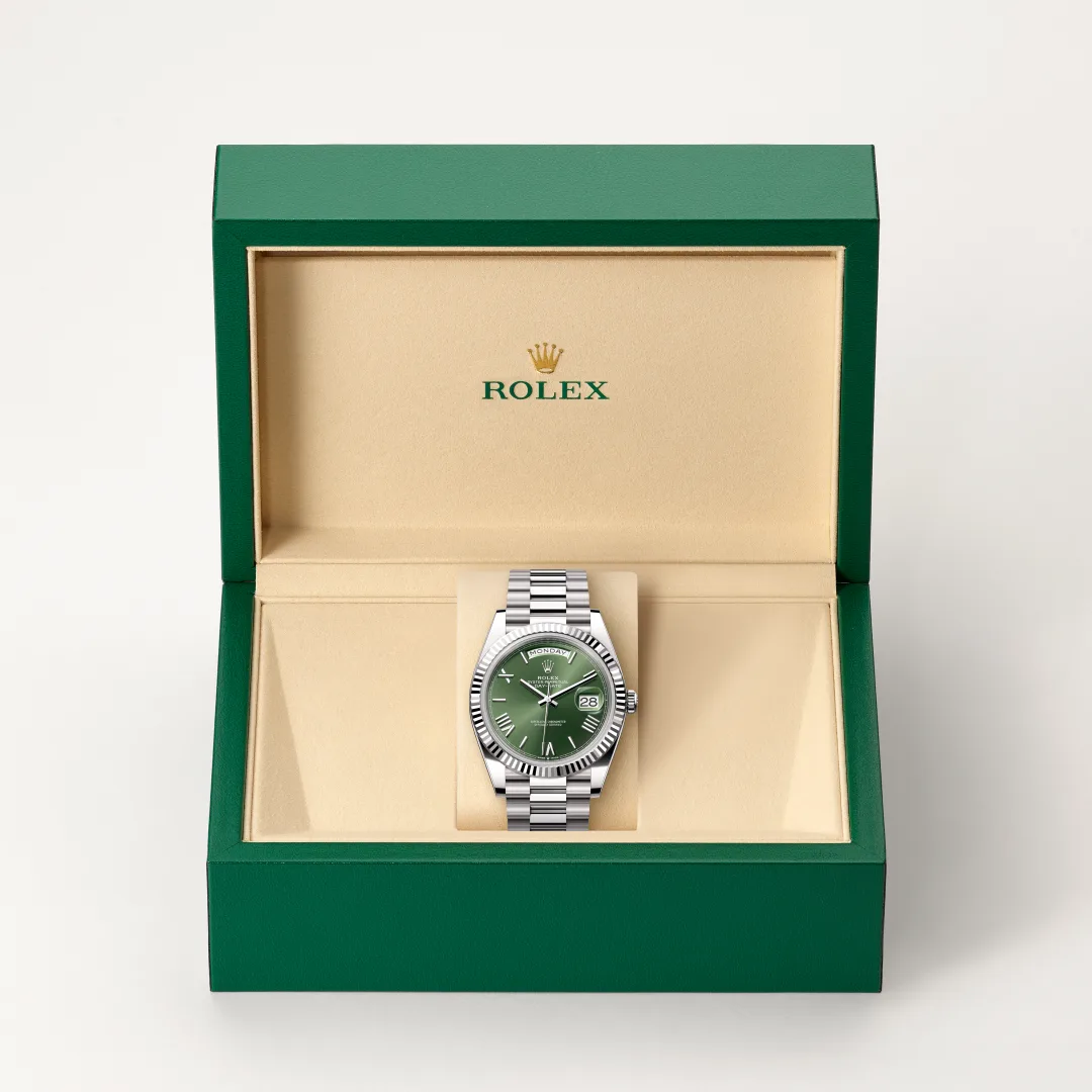 Rolex Day-Date 40腕錶18K白色黃金款，M228239-0033 - 永新鐘錶