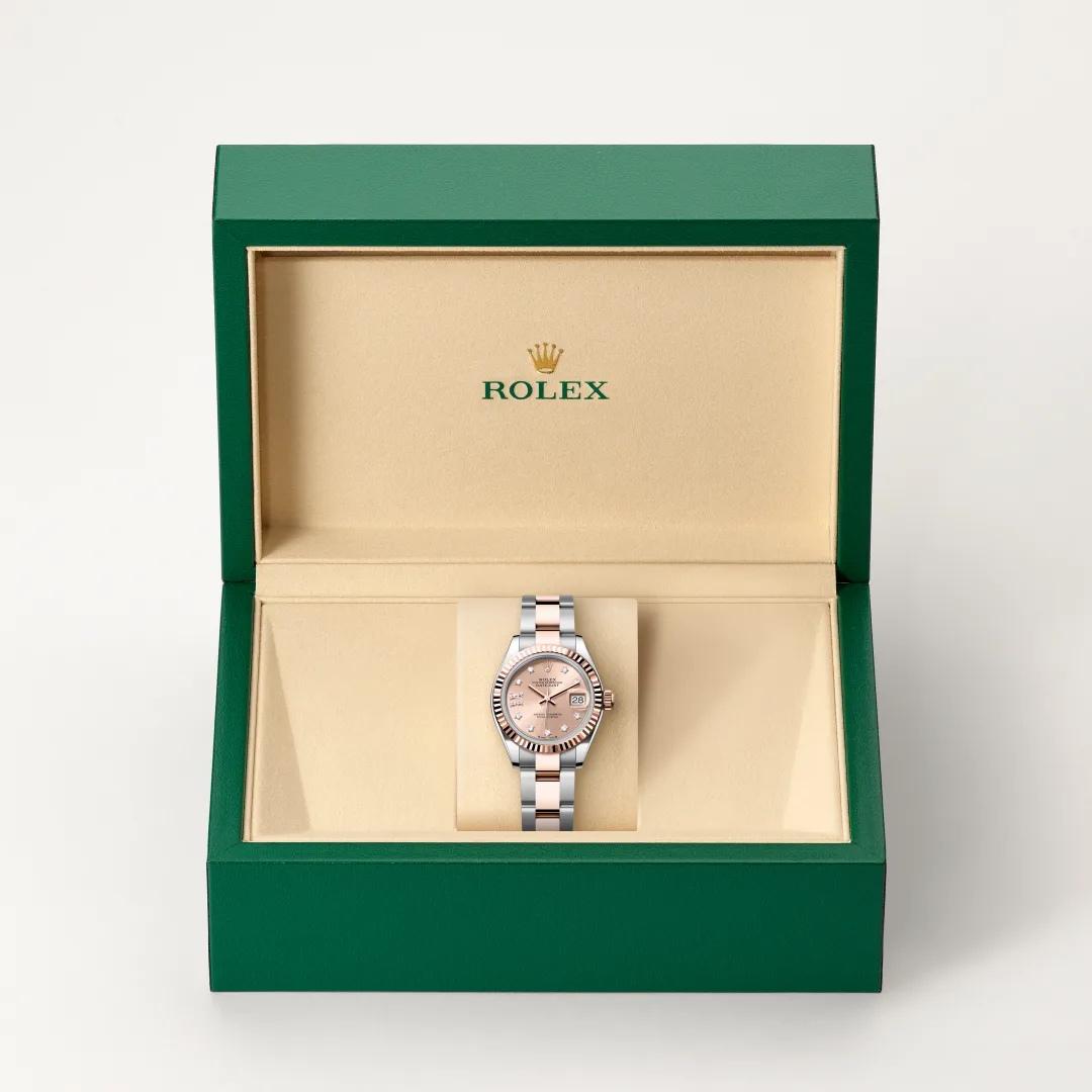 Rolex Lady-Datejust腕錶永恒玫瑰金鋼（蠔式鋼與永恒玫瑰金的組合）款，M279171-0028 - 永新鐘錶