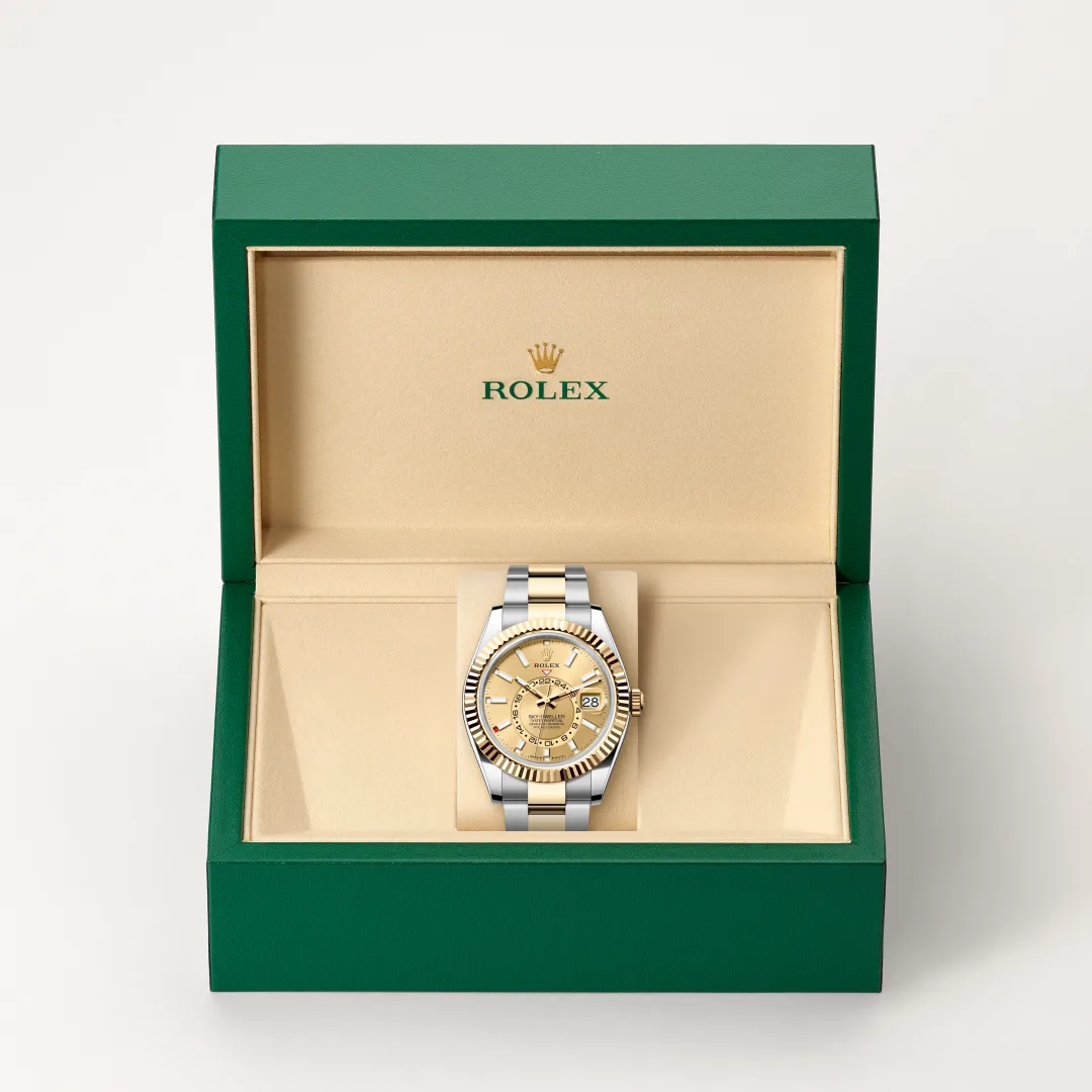 Rolex Sky-Dweller腕錶黃金鋼(蠔式鋼與黃金的組合)款,M336933-0001 - 永新鐘錶