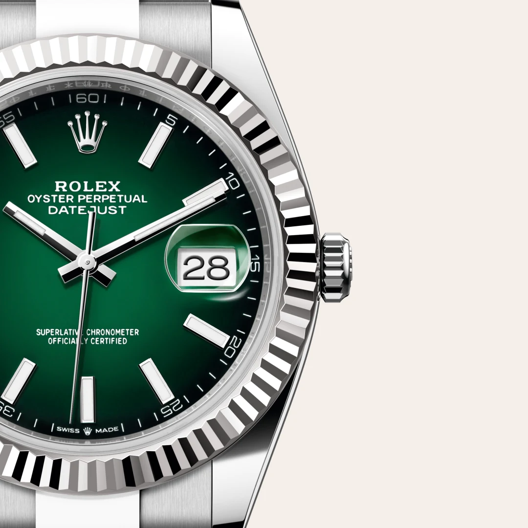 Rolex Datejust 41腕錶白色黃金鋼（蠔式鋼與白色黃金的組合）款，M126334-0033 - 永新鐘錶