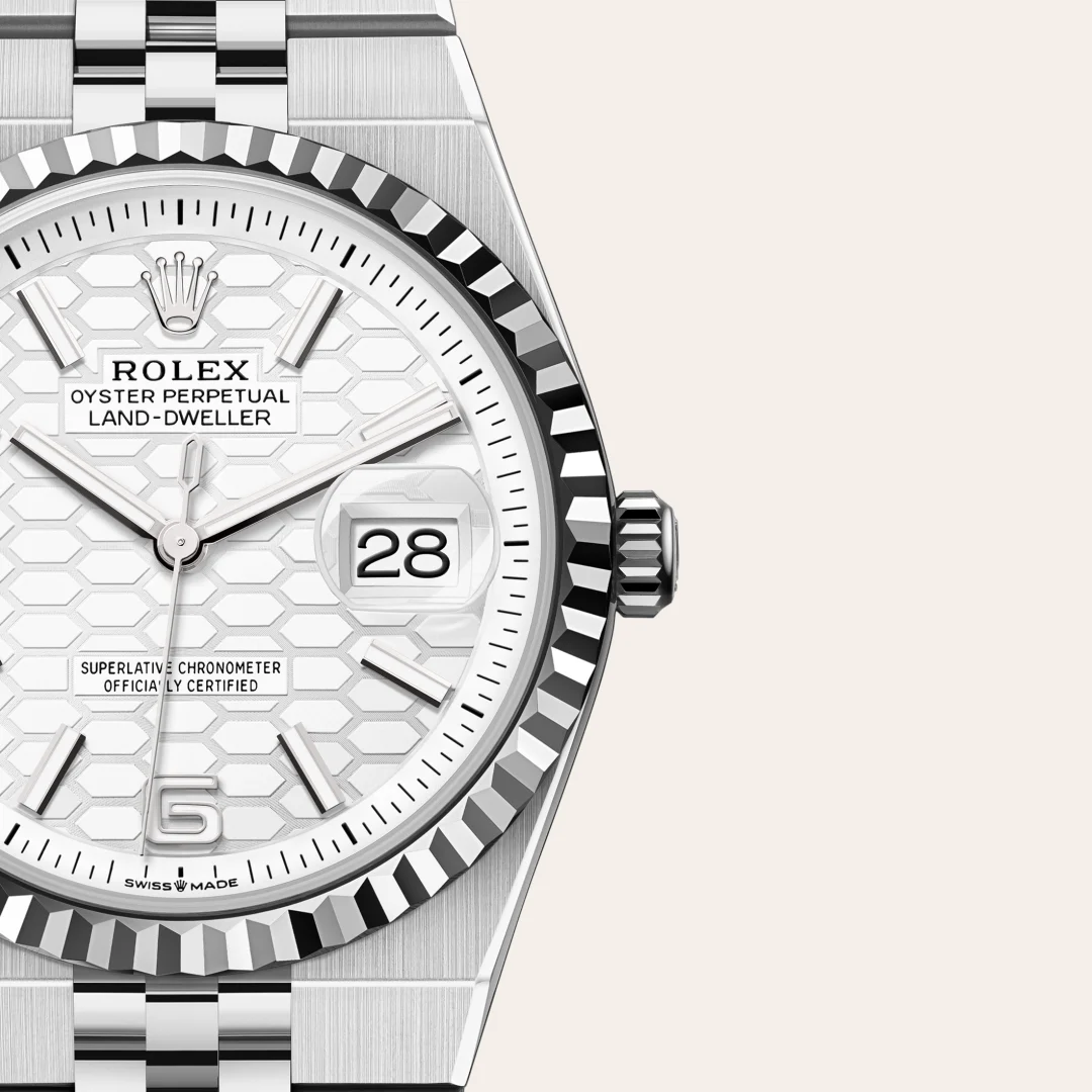 Rolex Land-Dweller 36腕錶白色黃金鋼(蠔式鋼與白色黃金的組合)款,M127234-0001 - 永新鐘錶