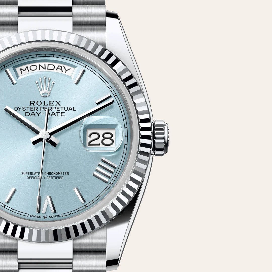 Rolex Day-Date 36腕錶鉑金款，M128236-0018 - 永新鐘錶