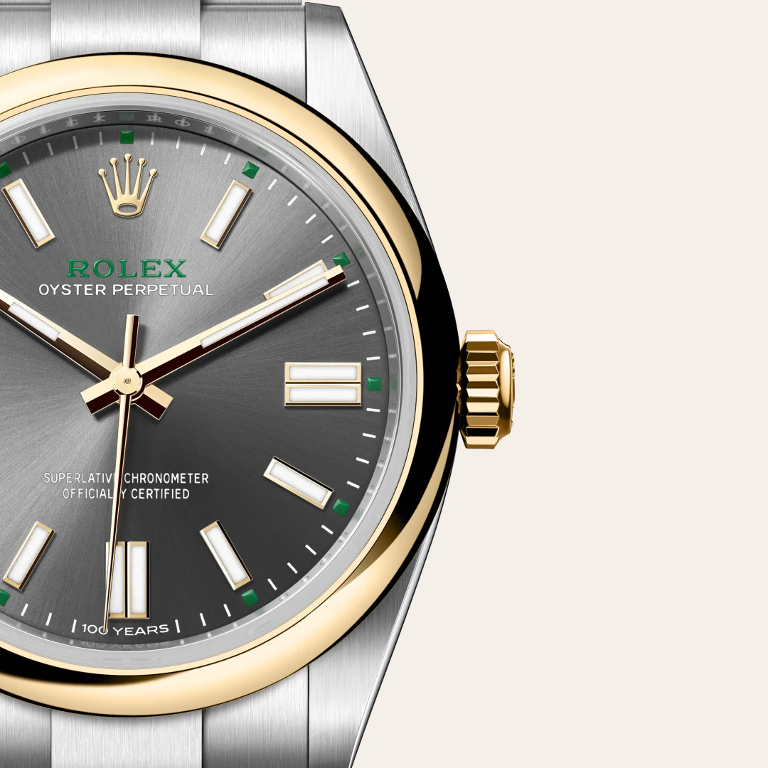 Rolex Oyster Perpetual 41腕錶黃金鋼（蠔式鋼與黃金的組合）款，M134303-0001 - 永新鐘錶