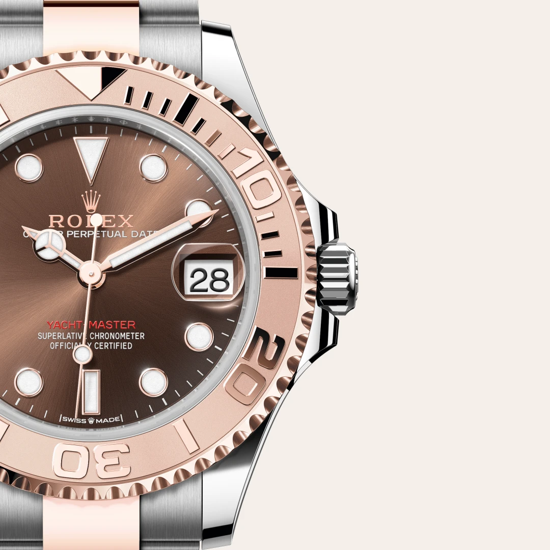 Rolex Yacht-Master 37腕錶永恒玫瑰金鋼（蠔式鋼與永恒玫瑰金的組合）款，M268621-0003 - 永新鐘錶