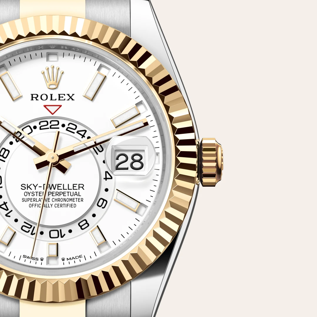 Rolex Sky-Dweller腕錶黃金鋼（蠔式鋼與黃金的組合）款，M336933-0005 - 永新鐘錶