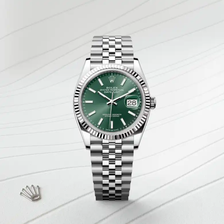 Rolex Datejust 36腕錶白色黃金鋼（蠔式鋼與白色黃金的組合）款，M126234-0051 - 永新鐘錶