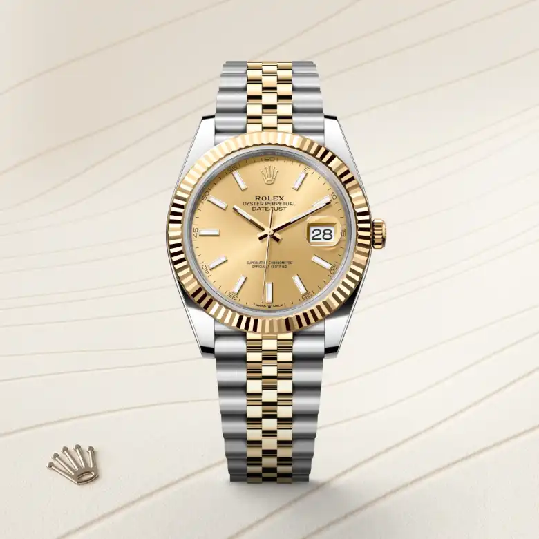Rolex Datejust 41腕錶黃金鋼（蠔式鋼與黃金的組合）款，M126333-0010 - 永新鐘錶