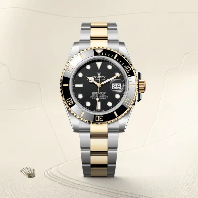 Rolex Submariner Date腕錶黃金鋼（蠔式鋼與黃金的組合）款，M126613LN-0002 - 永新鐘錶