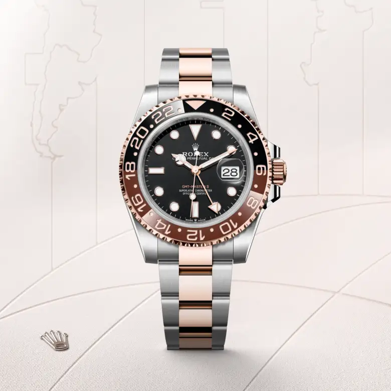 Rolex GMT-Master II腕錶永恒玫瑰金鋼(蠔式鋼與永恒玫瑰金的組合)款,M126711CHNR-0002 - 永新鐘錶