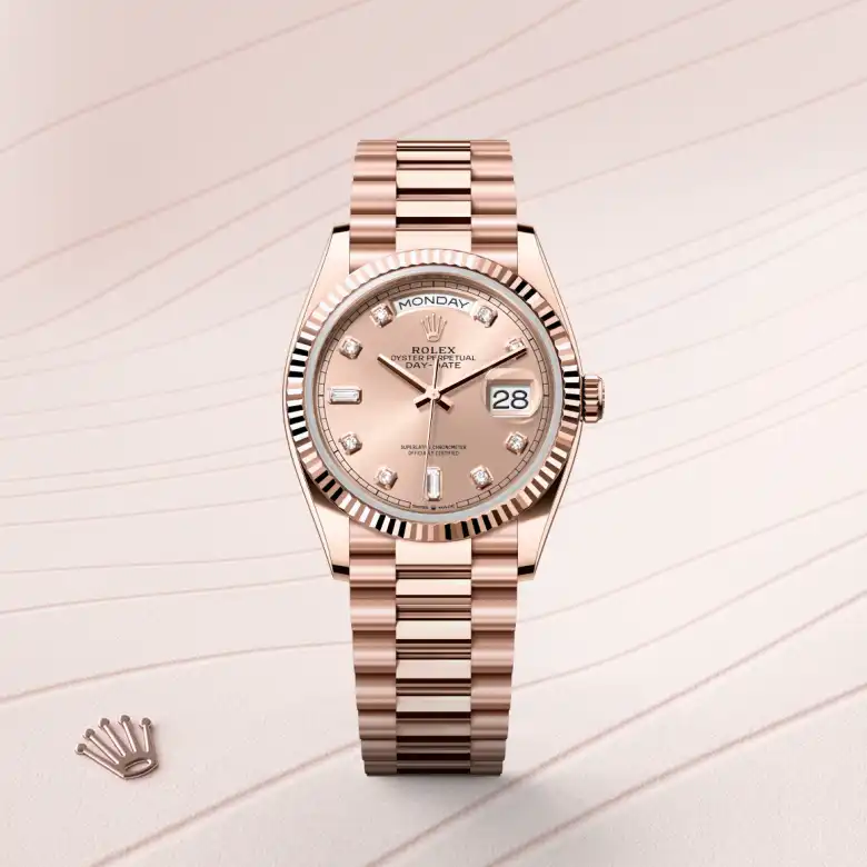 Rolex Day-Date 36腕錶18K永恒玫瑰金款,M128235-0009 - 永新鐘錶