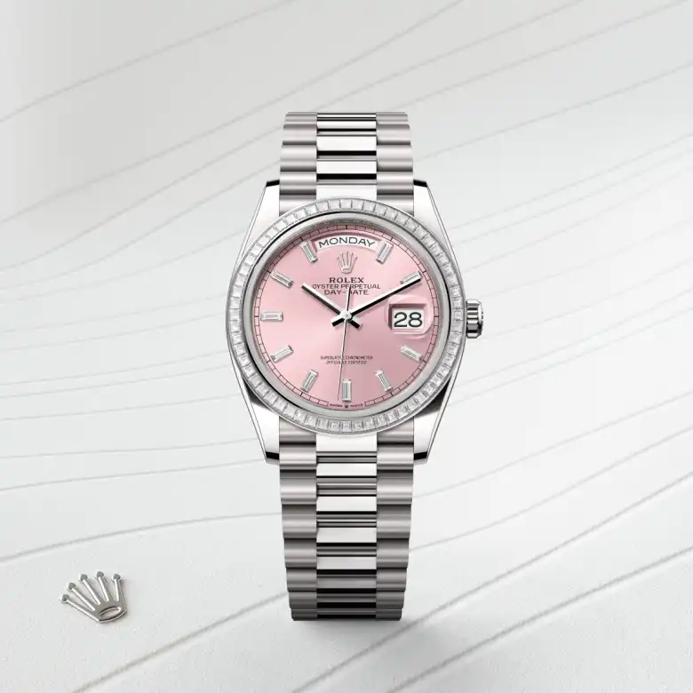 Rolex Day-Date 36腕錶18K白色黃金款，M128399TBR-0029 - 永新鐘錶