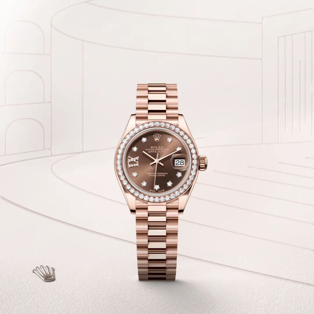 Rolex Lady-Datejust腕錶18K永恒玫瑰金款,M279135RBR-0001 - 永新鐘錶