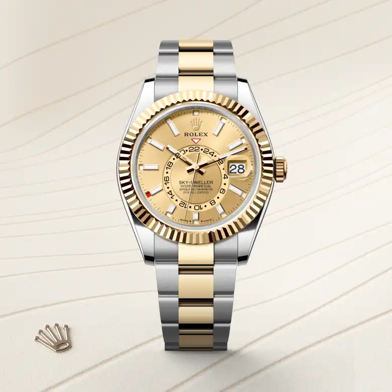 Rolex Sky-Dweller腕錶黃金鋼(蠔式鋼與黃金的組合)款,M336933-0001 - 永新鐘錶