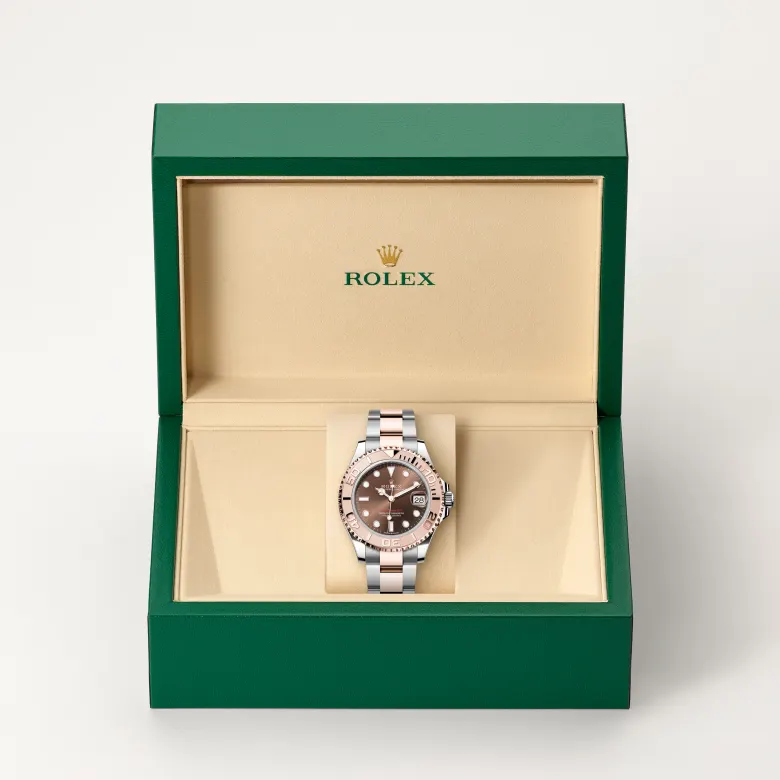 Rolex Yacht-Master 37腕錶永恒玫瑰金鋼（蠔式鋼與永恒玫瑰金的組合）款，M268621-0003 - 永新鐘錶