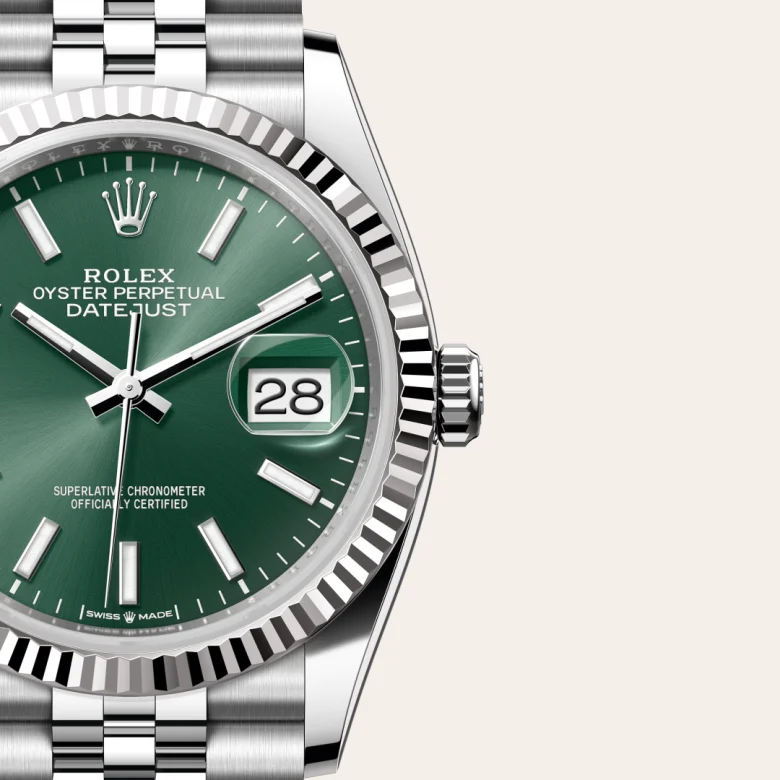 Rolex Datejust 36腕錶白色黃金鋼（蠔式鋼與白色黃金的組合）款，M126234-0051 - 永新鐘錶