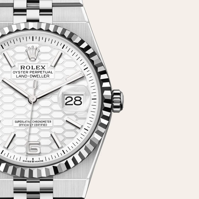 Rolex Land-Dweller 36腕錶白色黃金鋼(蠔式鋼與白色黃金的組合)款,M127234-0001 - 永新鐘錶