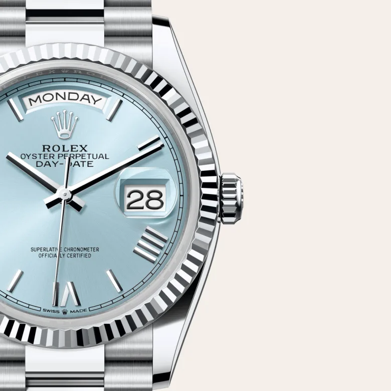 Rolex Day-Date 36腕錶鉑金款，M128236-0018 - 永新鐘錶