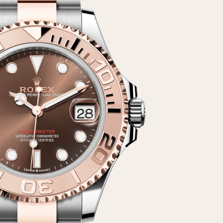 Rolex Yacht-Master 37腕錶永恒玫瑰金鋼（蠔式鋼與永恒玫瑰金的組合）款，M268621-0003 - 永新鐘錶