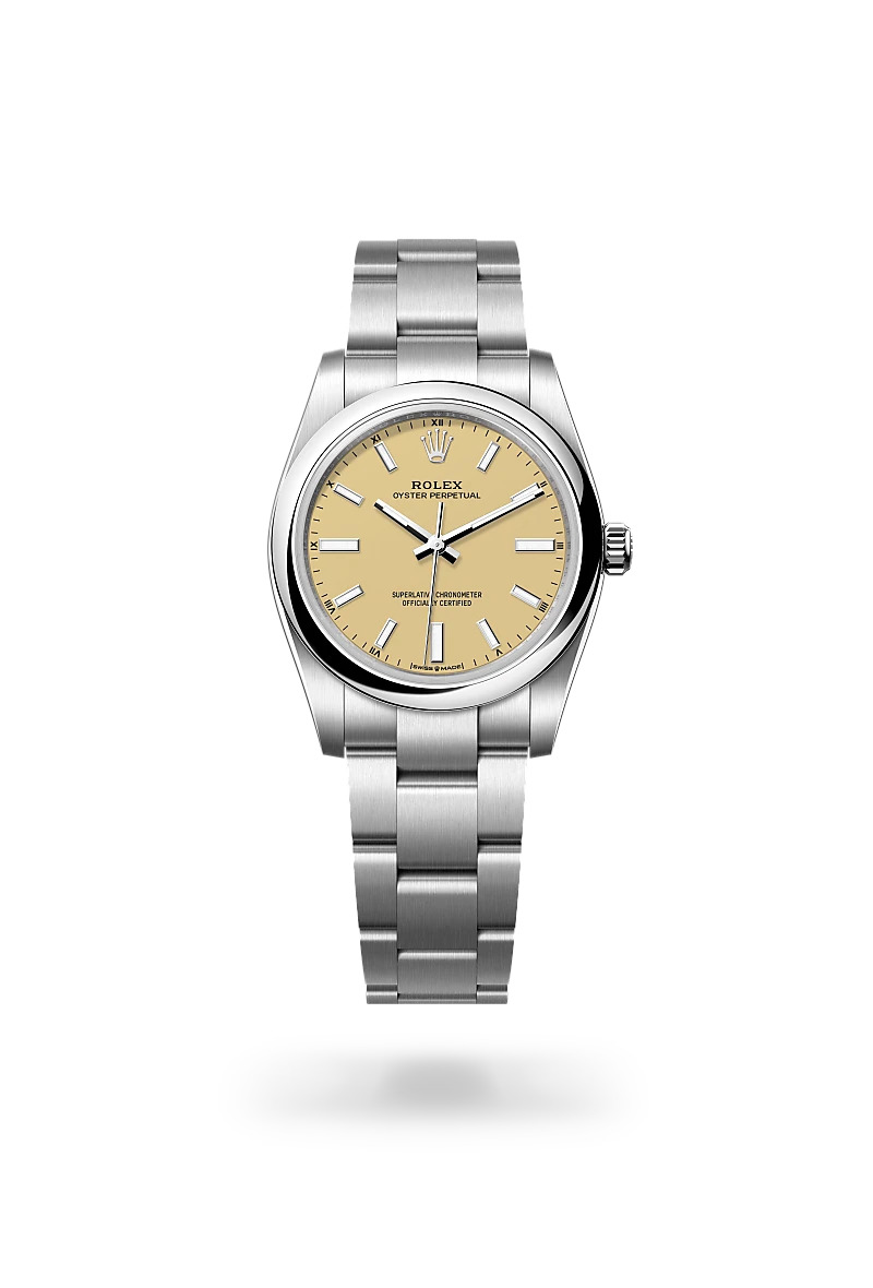 Rolex Oyster Perpetual 34 腕錶 蠔式，34毫米，蠔式鋼，M124200-0007 - 永新鐘錶