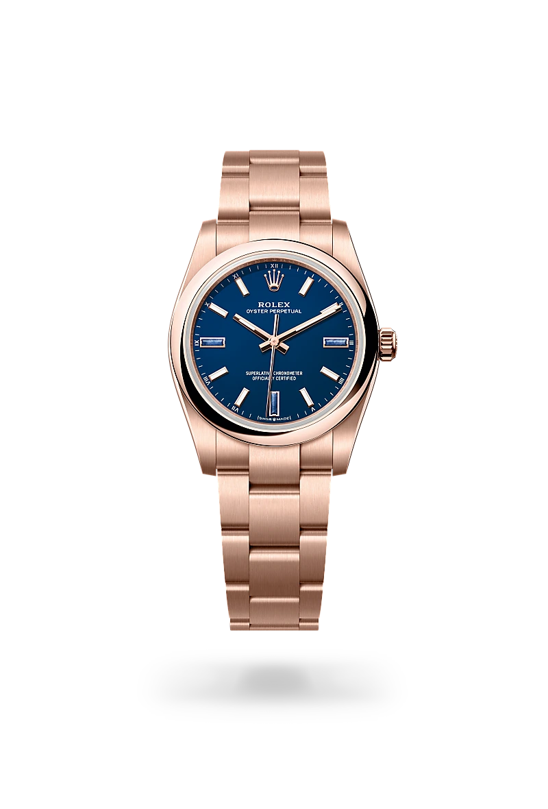 Rolex Oyster Perpetual 34 腕錶 蠔式，34毫米，永恒玫瑰金，M124205-0002 - 永新鐘錶
