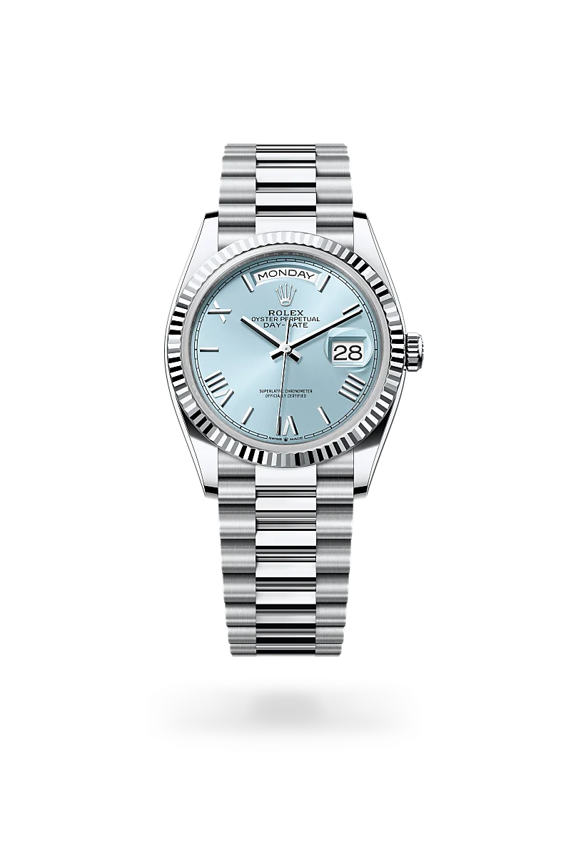 Rolex Day-Date 36 腕錶 蠔式，36毫米，鉑金，M128236-0018 - 永新鐘錶