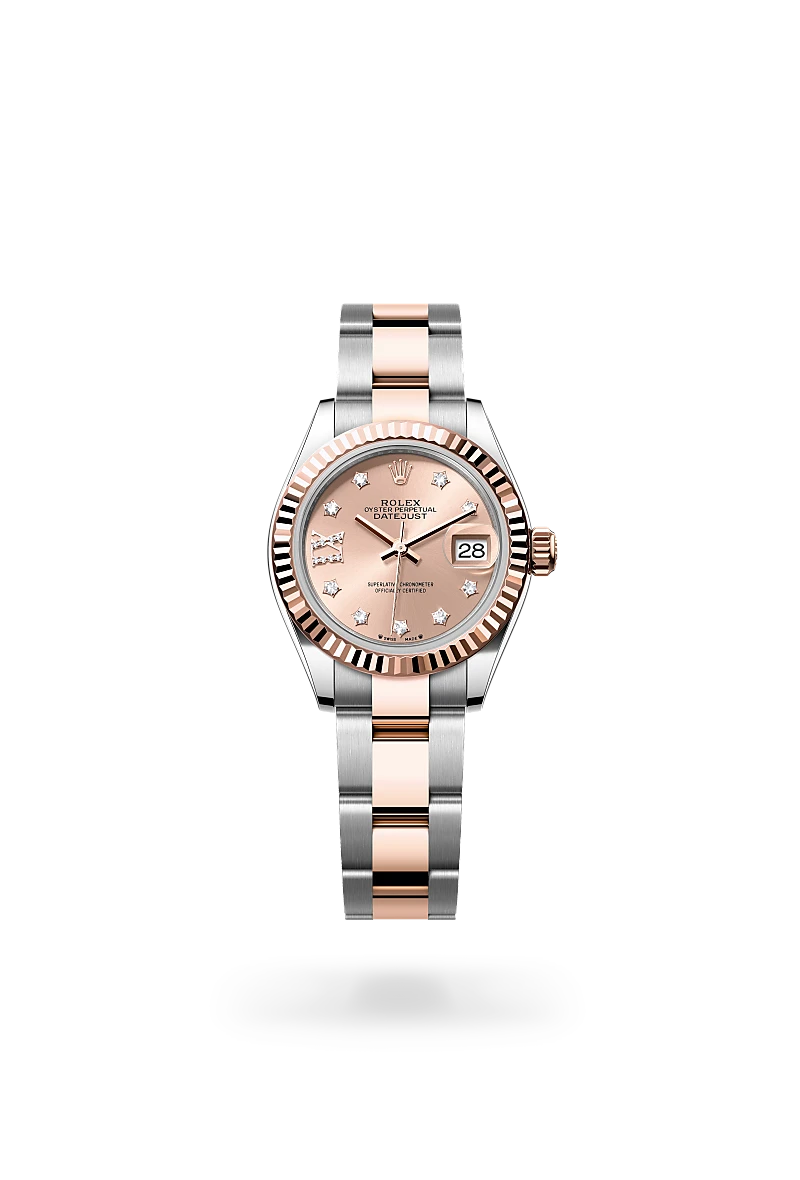 Rolex Lady-Datejust 腕錶 蠔式，28毫米，永恒玫瑰金及蠔式鋼，M279171-0028 - 永新鐘錶