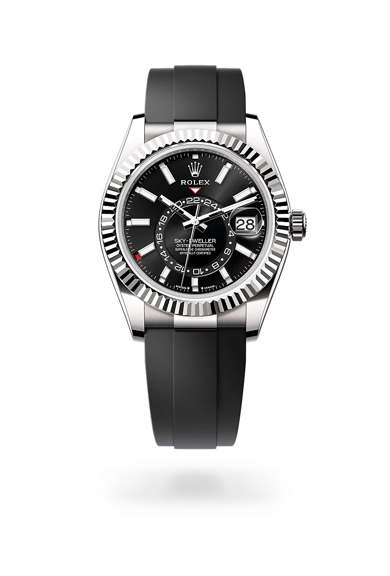 Rolex Sky-Dweller 腕錶 蠔式，42毫米，白色黃金，M336239-0002 - 永新鐘錶