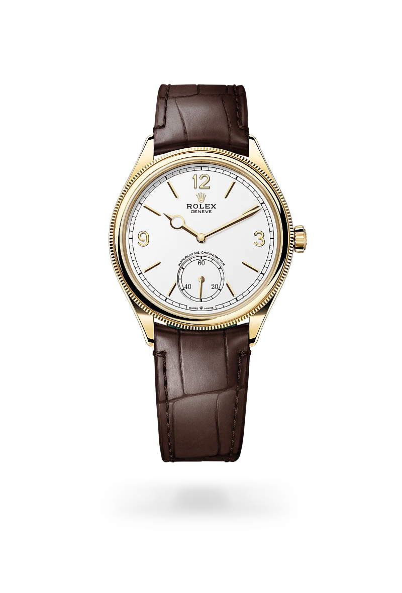 Rolex 1908 腕錶 39毫米，18K黃金，磨光效果，M52508-0006 - 永新鐘錶