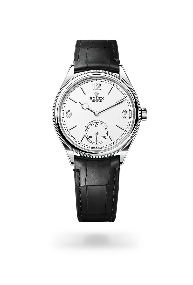 Rolex 1908 腕錶 39毫米，18K白色黃金，磨光效果，M52509-0005 - 永新鐘錶