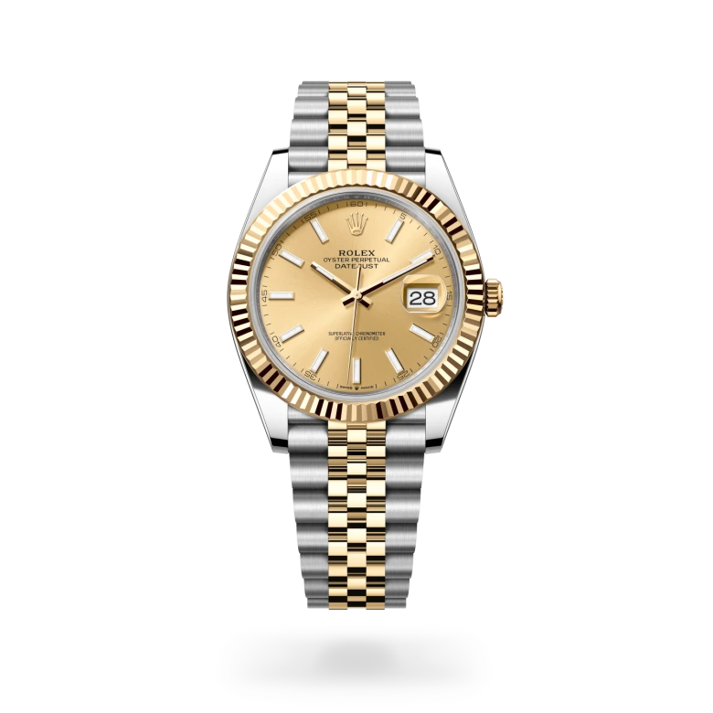 Rolex Datejust 41腕錶黃金鋼（蠔式鋼與黃金的組合）款，M126333-0010 - 永新鐘錶