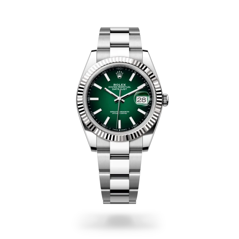 Rolex Datejust 41腕錶白色黃金鋼（蠔式鋼與白色黃金的組合）款，M126334-0033 - 永新鐘錶