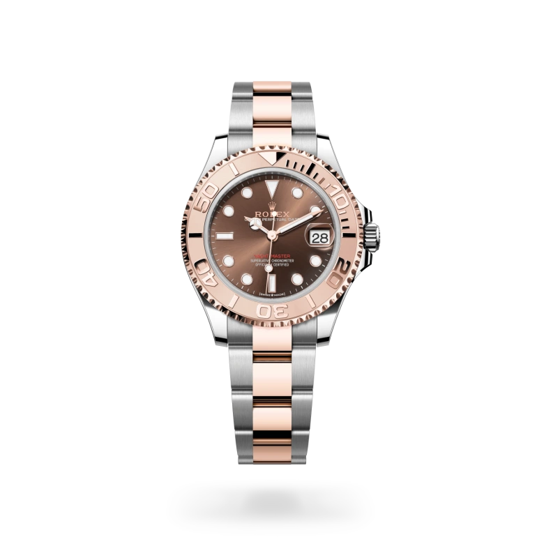 Rolex Yacht-Master 37腕錶永恒玫瑰金鋼（蠔式鋼與永恒玫瑰金的組合）款，M268621-0003 - 永新鐘錶