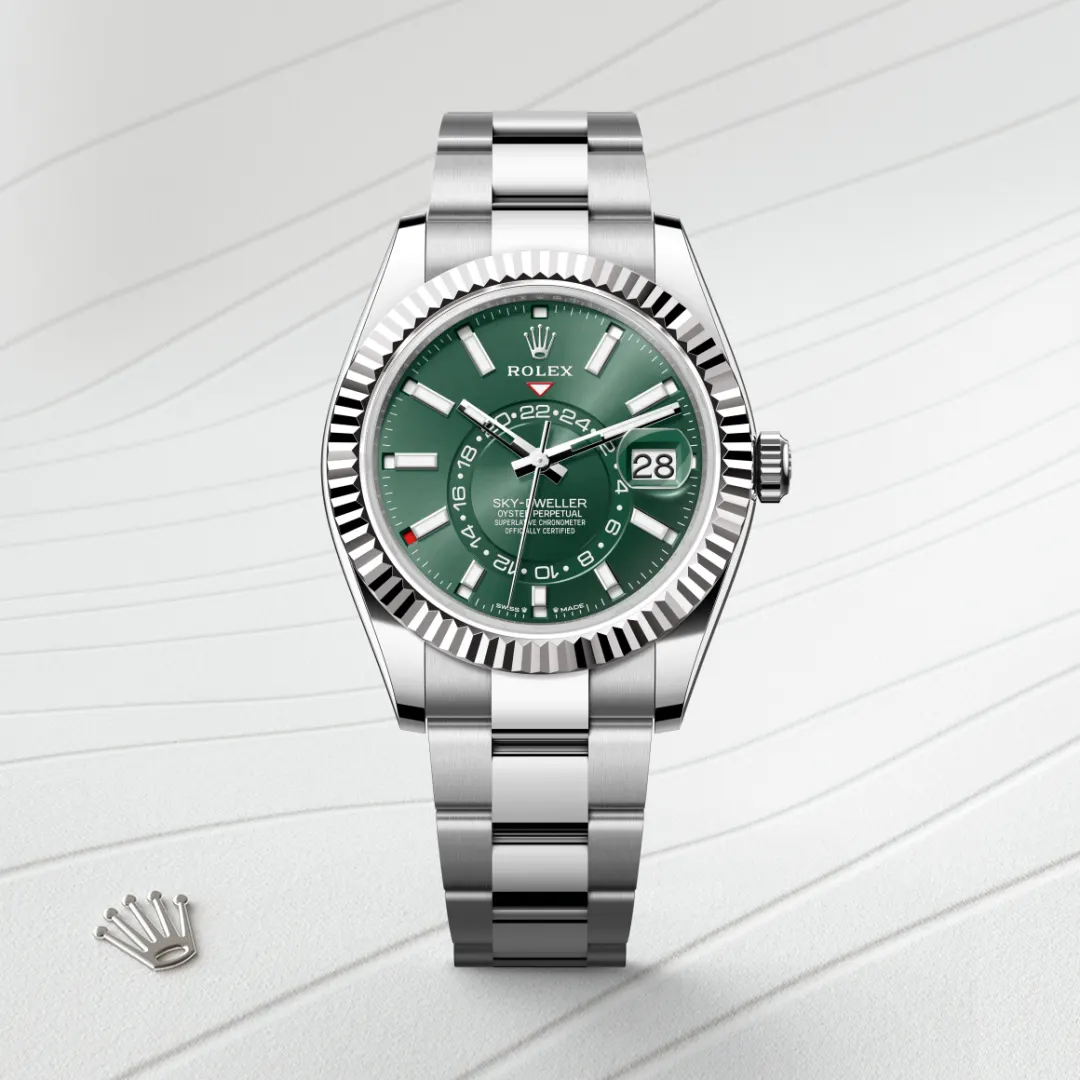 Rolex Sky-Dweller腕錶白色黃金鋼（蠔式鋼與白色黃金的組合）款，M336934-0001 - 永新鐘錶