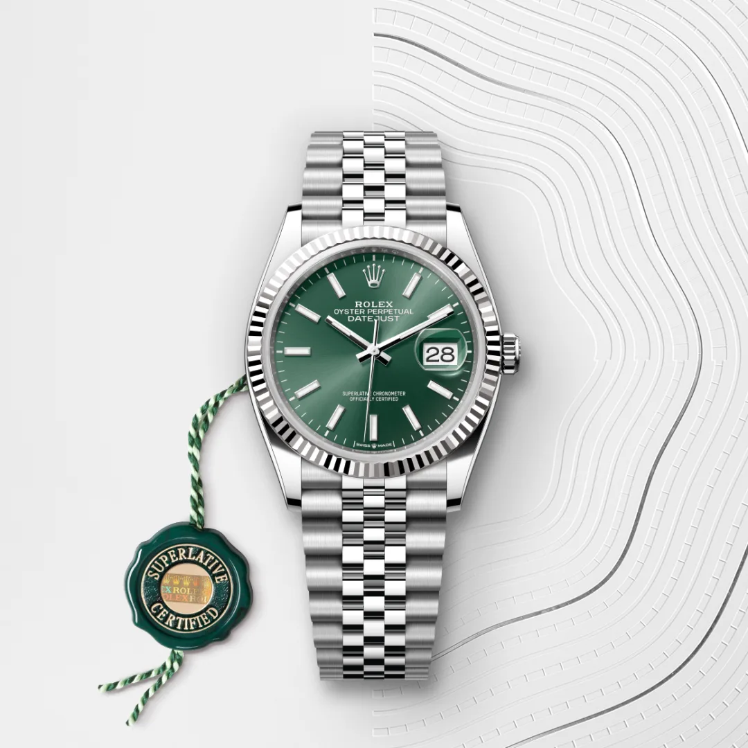 Rolex Datejust 36腕錶白色黃金鋼（蠔式鋼與白色黃金的組合）款，M126234-0051 - 永新鐘錶
