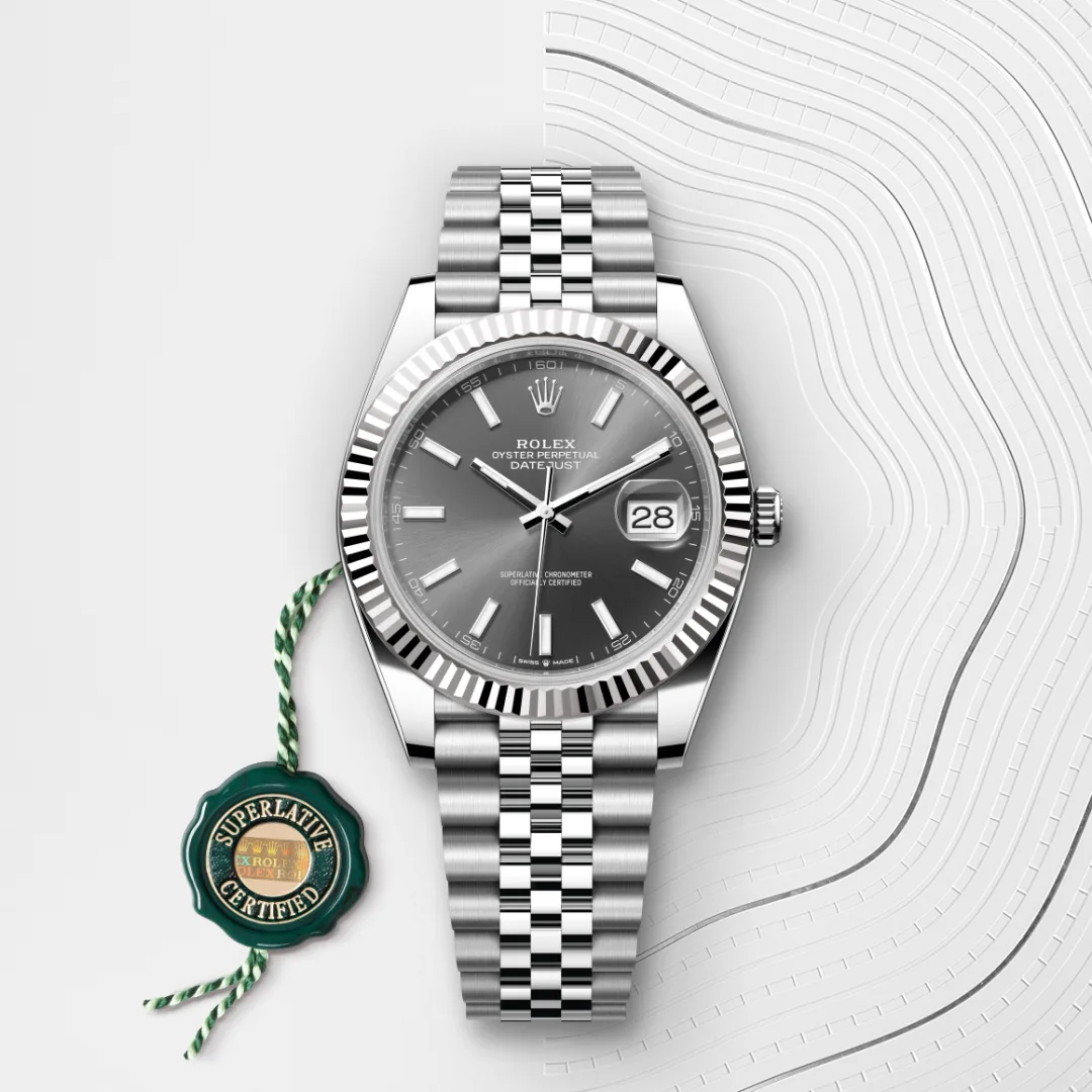 Rolex Datejust 41腕錶白色黃金鋼（蠔式鋼與白色黃金的組合）款，M126334-0014 - 永新鐘錶