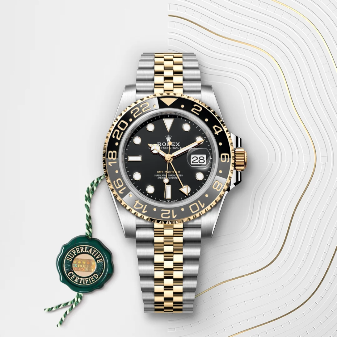 Rolex GMT-Master II腕錶黃金鋼（蠔式鋼與黃金的組合）款，M126713GRNR-0001 - 永新鐘錶