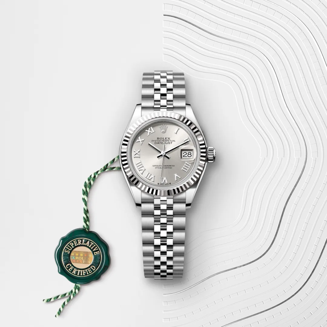 Rolex Lady-Datejust腕錶白色黃金鋼（蠔式鋼與白色黃金的組合）款，M279174-0007 - 永新鐘錶