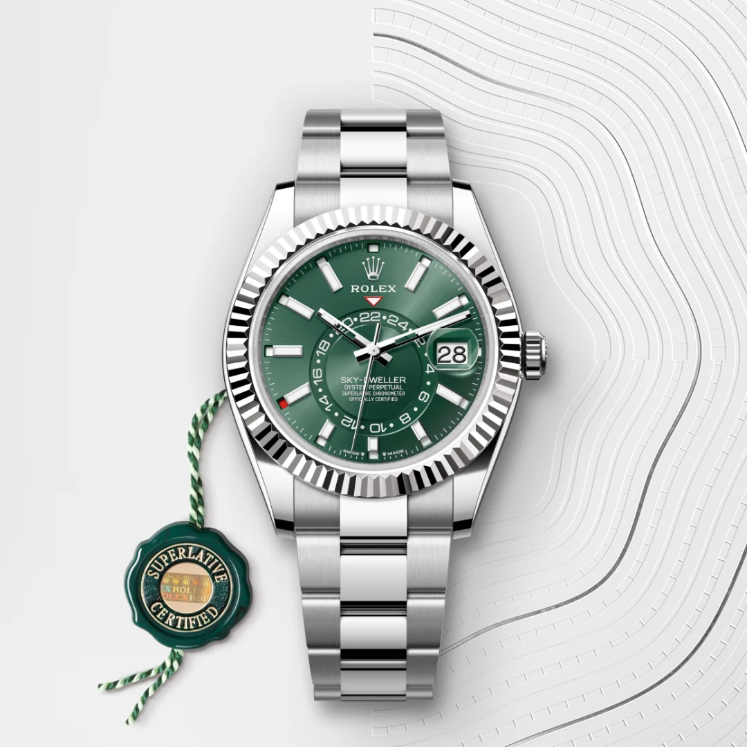 Rolex Sky-Dweller腕錶白色黃金鋼（蠔式鋼與白色黃金的組合）款，M336934-0001 - 永新鐘錶
