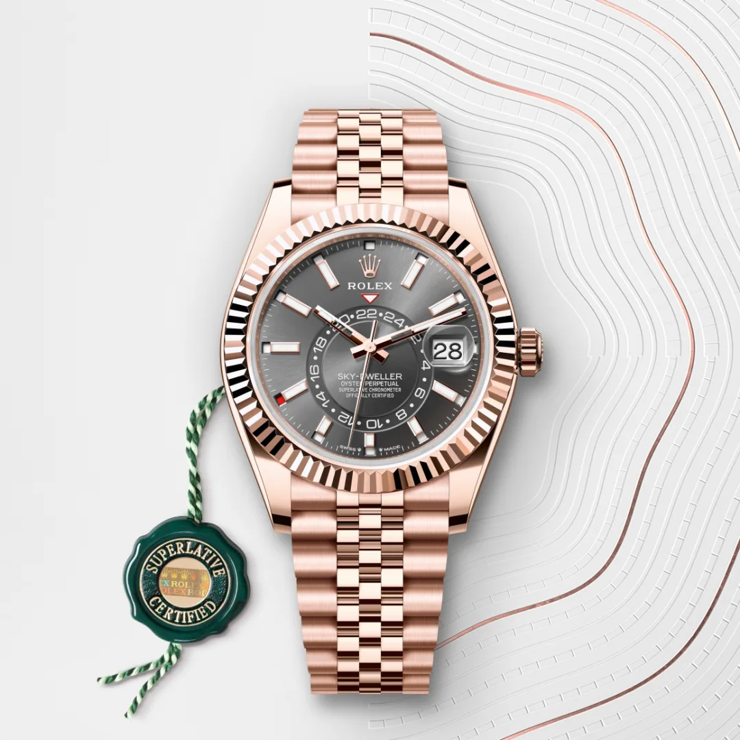 Rolex Sky-Dweller腕錶18K永恒玫瑰金款，M336935-0008 - 永新鐘錶