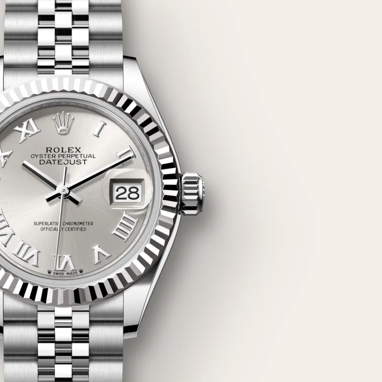 Rolex Lady-Datejust腕錶白色黃金鋼（蠔式鋼與白色黃金的組合）款，M279174-0007 - 永新鐘錶