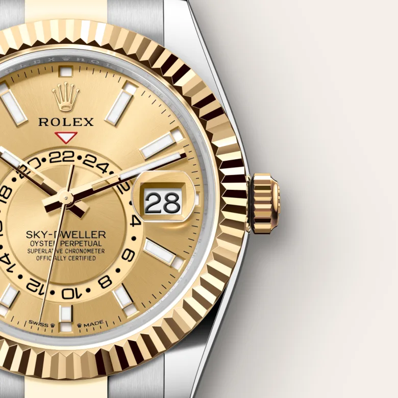 Rolex Sky-Dweller腕錶黃金鋼（蠔式鋼與黃金的組合）款，M336933-0001 - 永新鐘錶
