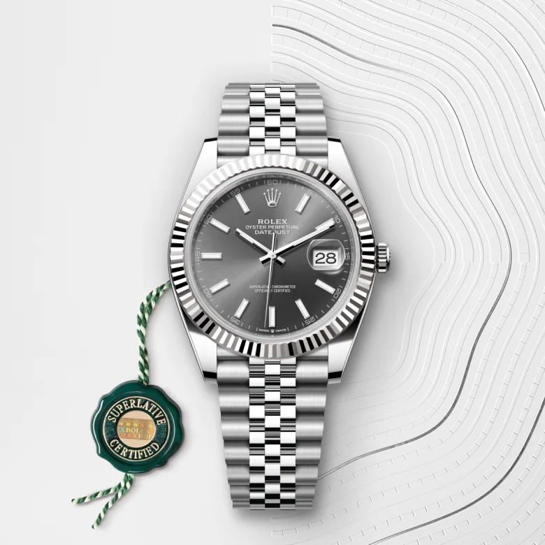 Rolex Datejust 41腕錶白色黃金鋼（蠔式鋼與白色黃金的組合）款，M126334-0014 - 永新鐘錶