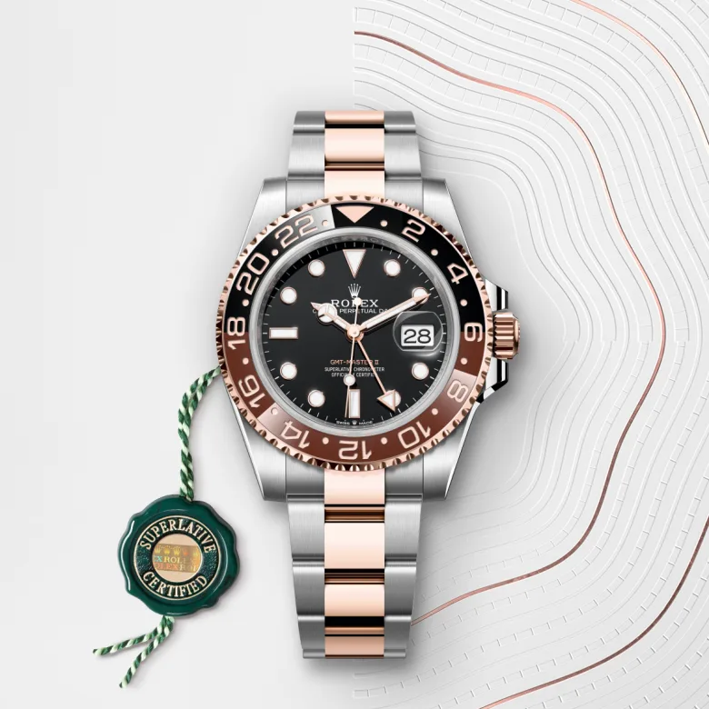 Rolex GMT-Master II腕錶永恒玫瑰金鋼（蠔式鋼與永恒玫瑰金的組合）款，M126711CHNR-0002 - 永新鐘錶